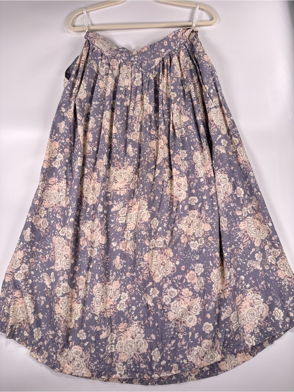 Spare Change California Maxi Skirt Vintage Pleated Floral Purple Medium - Picture 3 of 10